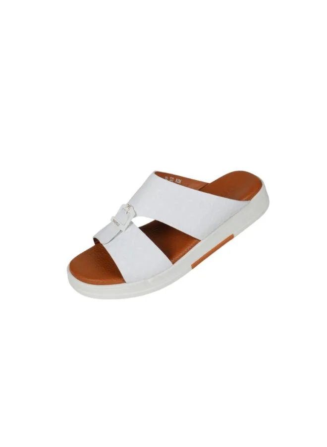barjeel uno 008-3839 Barjeel Uno Mens Arabic Sandals MSA 152 White